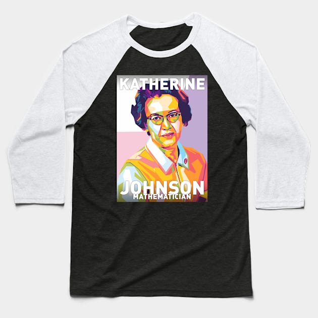 Katherine Johnson Baseball T-Shirt by Shecience